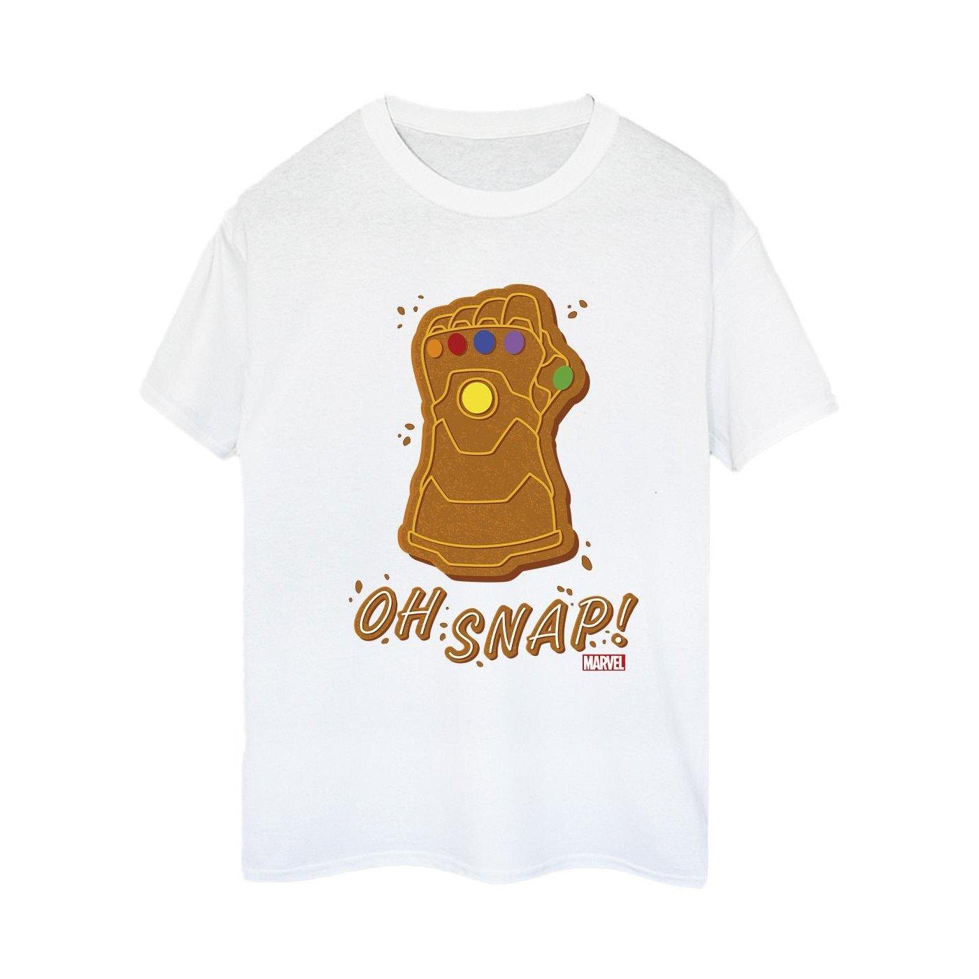 Image of Thanos Oh Snap Tshirt Damen Weiss M