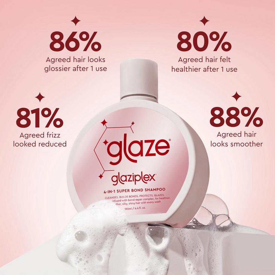 Glaze  Glaziplex Super Shine Bond Shampoo - 2 Stück 
