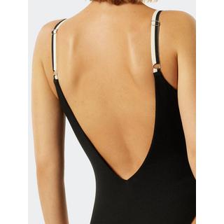 Schiesser Maillot de bain côtelé col en V  