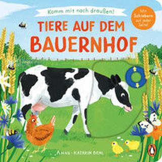 Komm mit nach draußen! - Tiere auf dem Bauernhof Behl, Anne-Kathrin (Illustrationen); Schiefelbein, Susanne (Übersetzung) Couverture rigide 