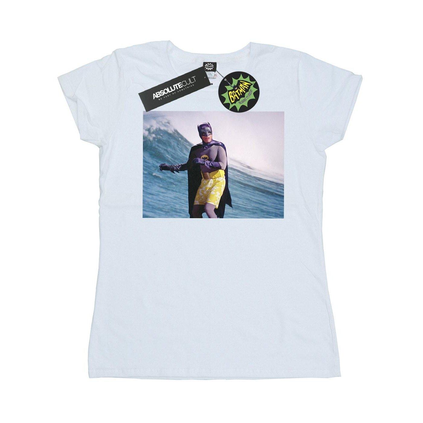 Image of Batman Tv Series Surfing Still Tshirt Damen Weiss L