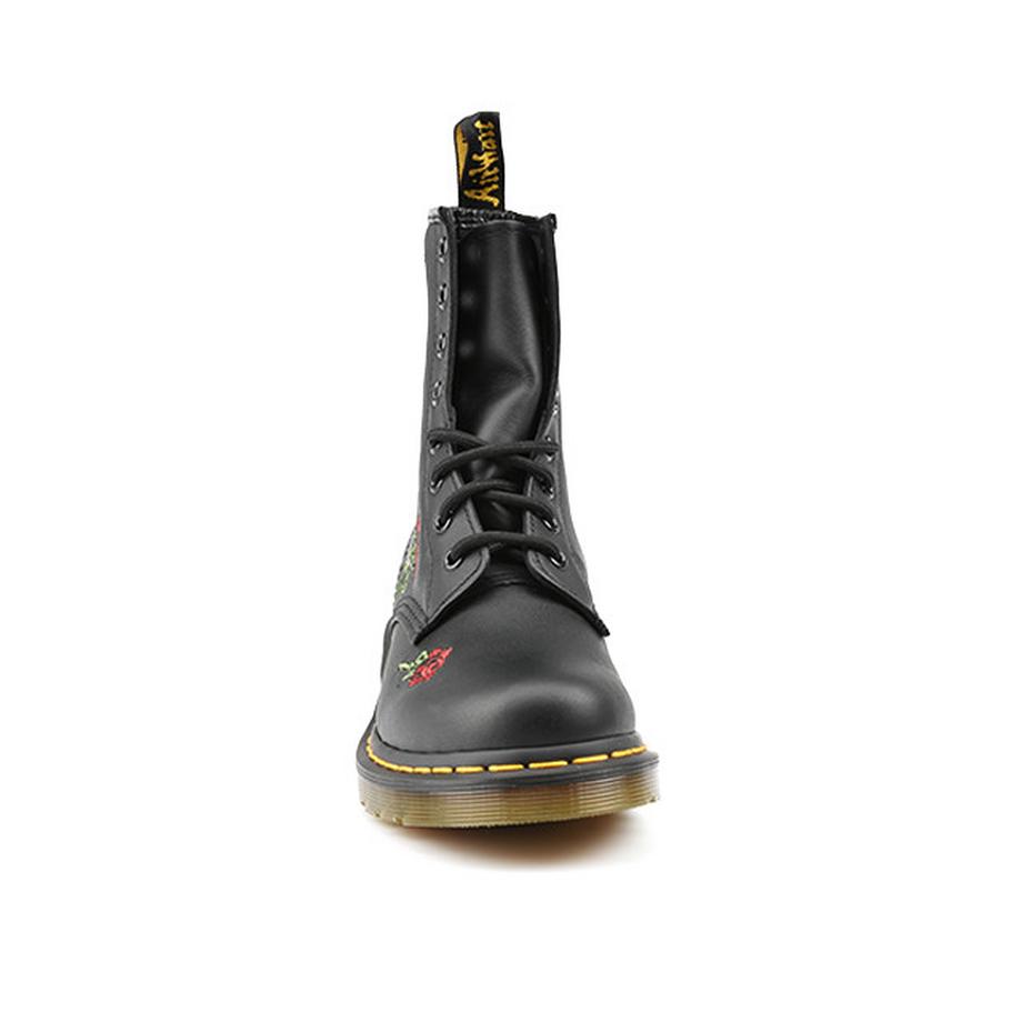 Dr.Martens Vonda 1460-36 Bottes Brodées de Roses  
