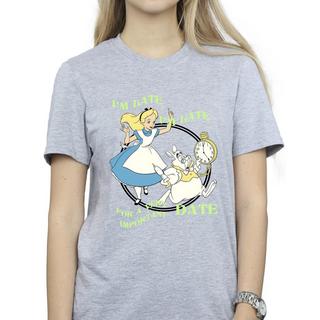 Disney  Tshirt ALICE IN WONDERLAND I'M LATE 