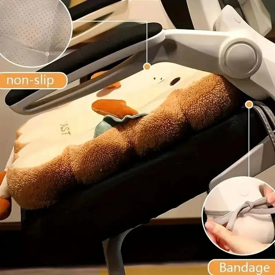Alopini Dekoratives Sitzkissen, Nachahmungsbrottoastkissen, weiches Memory-Schaumkissen, Sofa, Stuhl, süße Stuhlmatte  