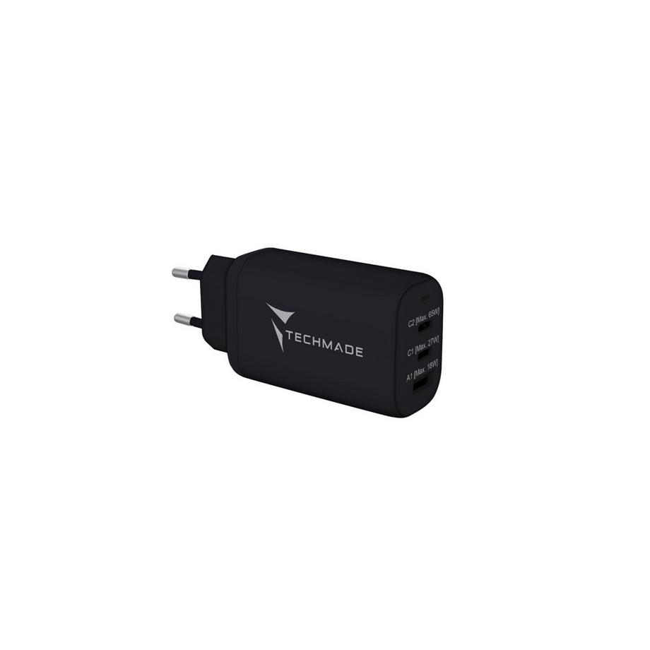 Techmade  Chargeur USB A+ 2× TypeC 65 Watt 