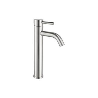 SHOWER DESIGN Robinet mitigeur mécanique arrondi en inox - Coloris nickel brossé - H29,6 cm - SALAVAN  