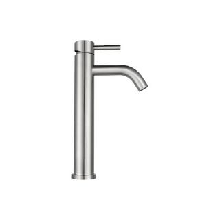 SHOWER DESIGN Robinet mitigeur mécanique arrondi en inox - Coloris nickel brossé - H29,6 cm - SALAVAN  