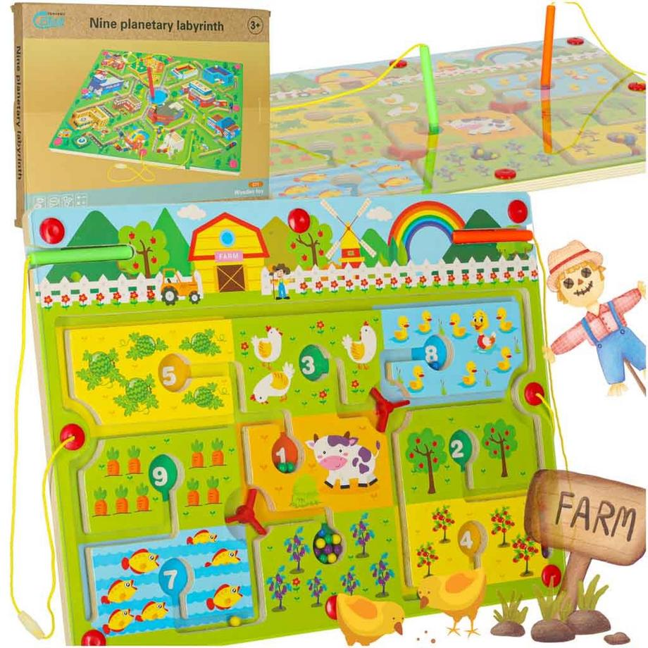 Magnetisches Spiel Labyrinth Kugeln Stadt