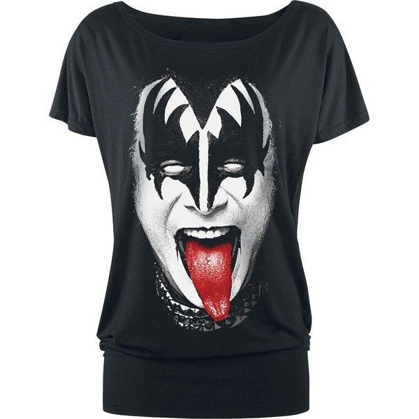 Image of Simmons Tongue Tshirt Damen Schwarz M