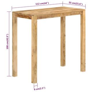 VidaXL Table de bar bois  