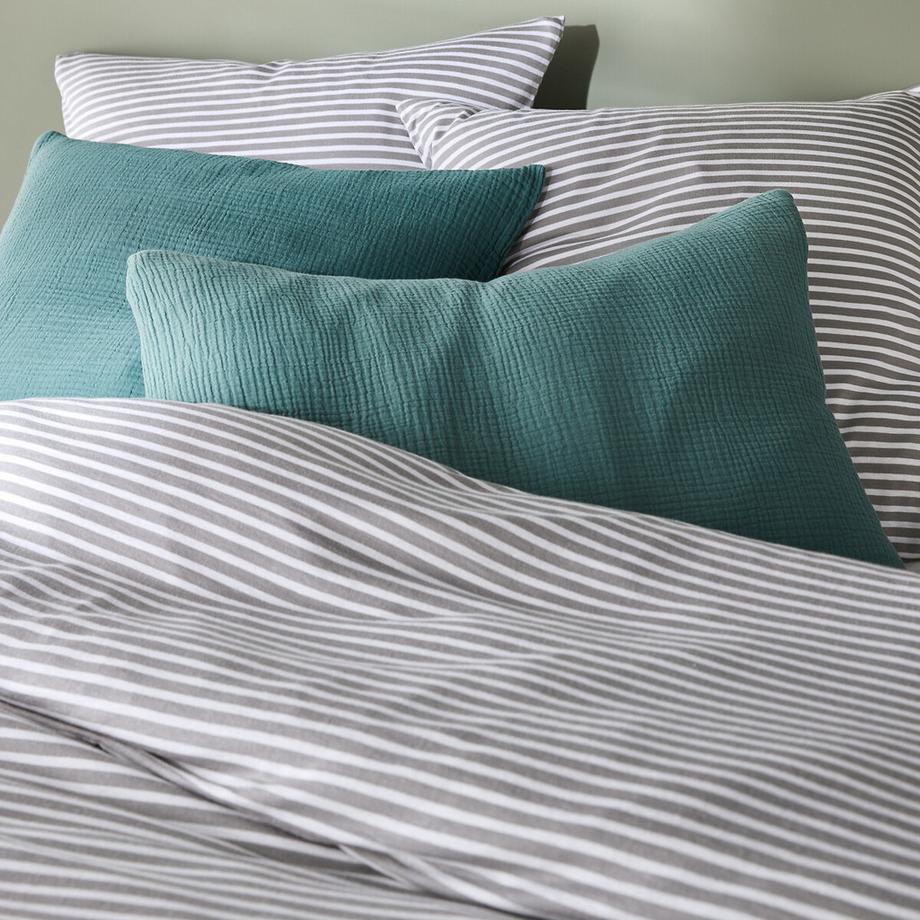 La Redoute Intérieurs Dolsi Housse de Couette Rayée Grise  