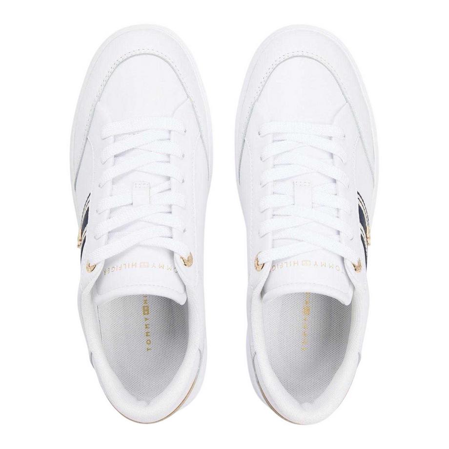 TOMMY HILFIGER Web Sneaker Leder Flach  