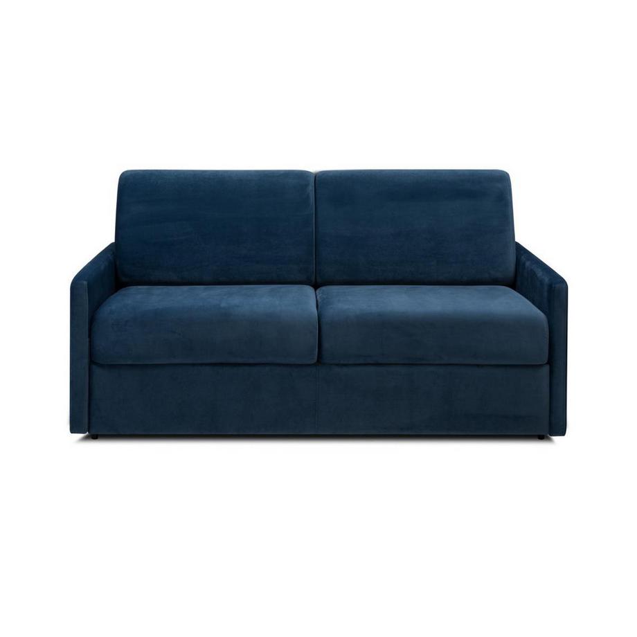 Vente-unique Schlafsofa 3Sitzer Samt CALIFE Liegefläche 1 Matratzen  