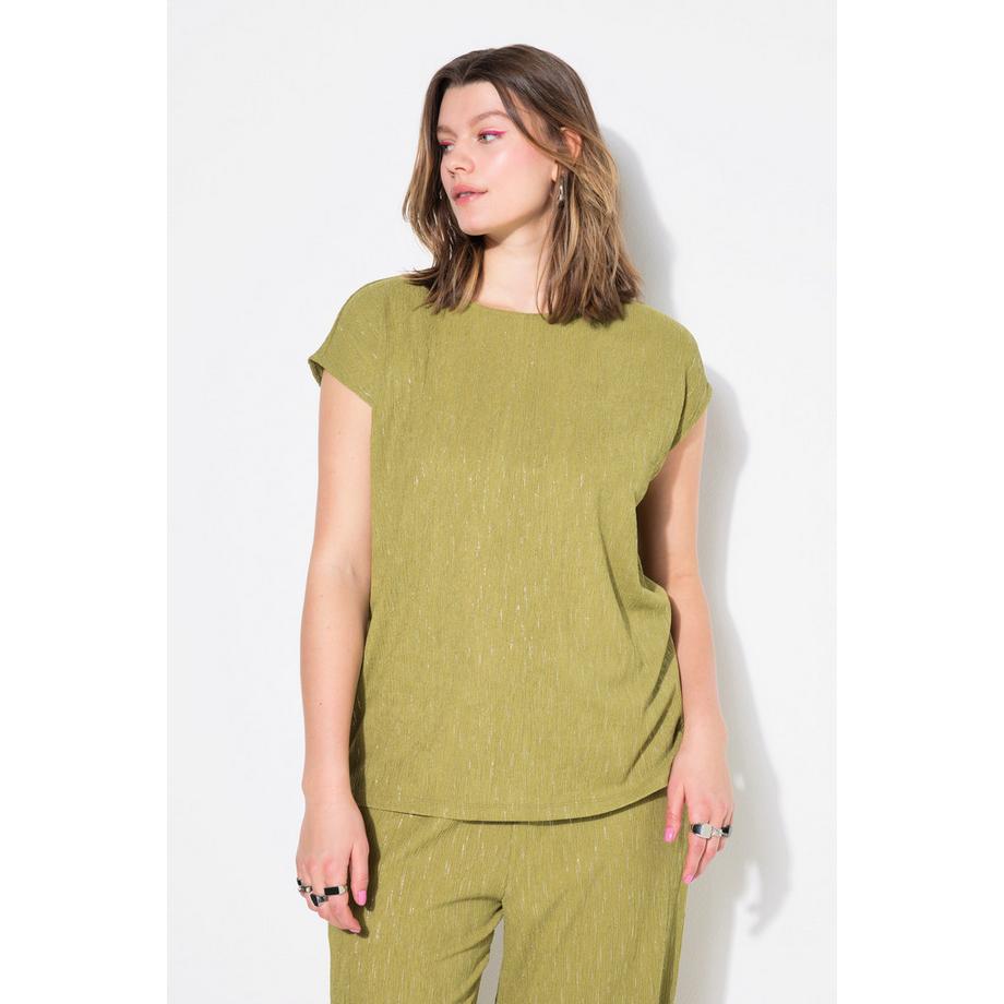 Studio Untold Oversized Krepp Top Glitter Effekt  