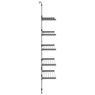 VidaXL Étagère à linge suspendue aluminium  