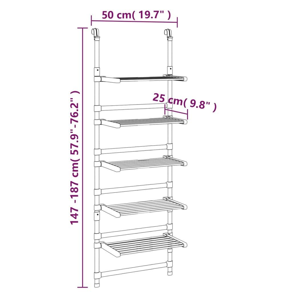 VidaXL Wäscheständer aluminium  