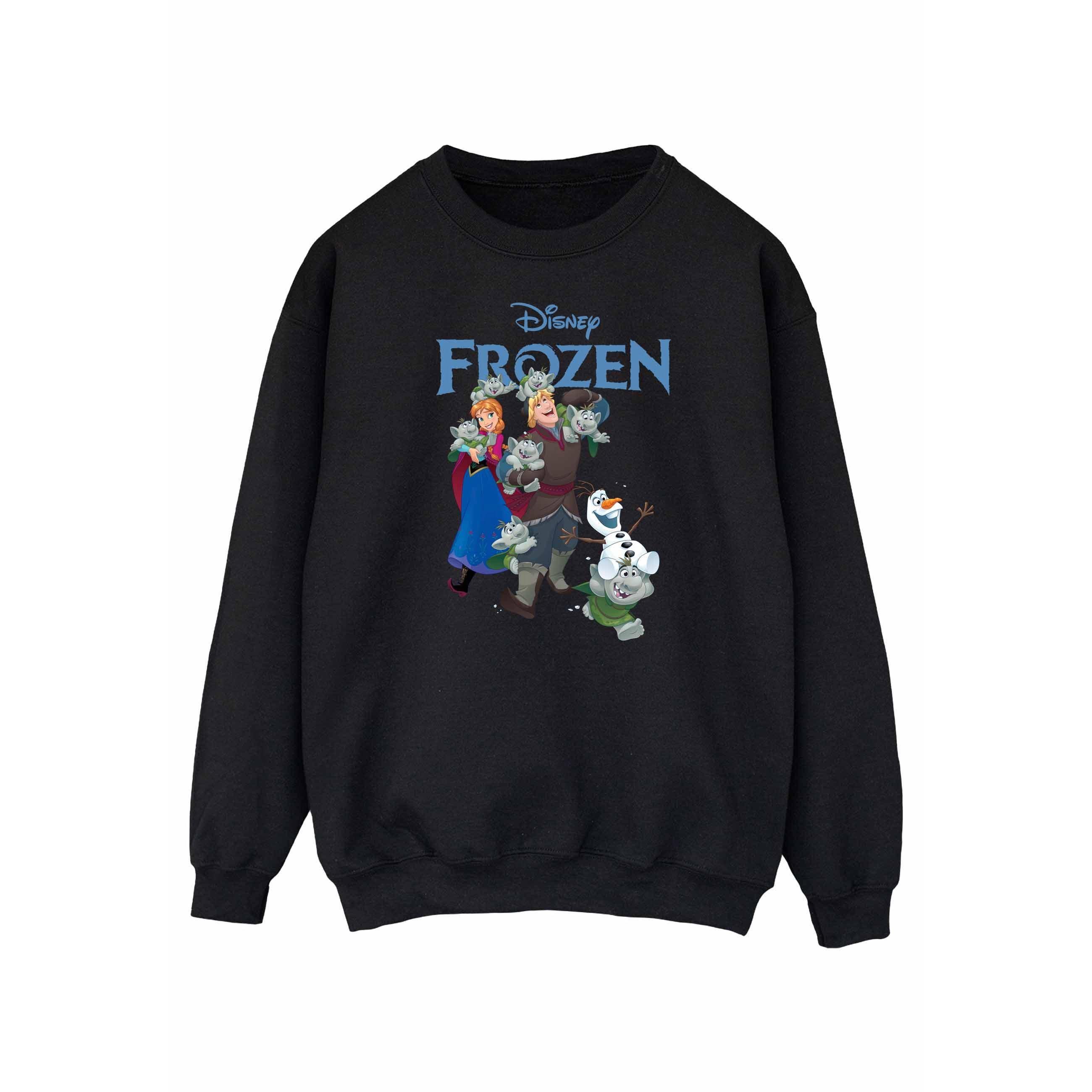 Image of Frozen Happy Trolls Sweatshirt Damen Schwarz M