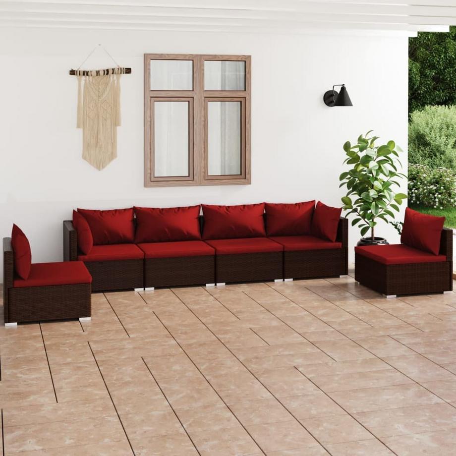 VidaXL Garten-lounge-set poly-rattan  