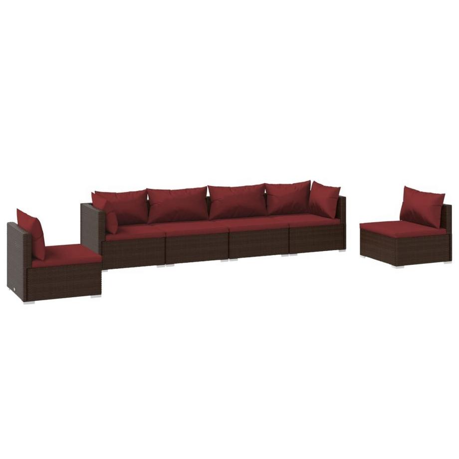 Garten-lounge-set poly-rattan