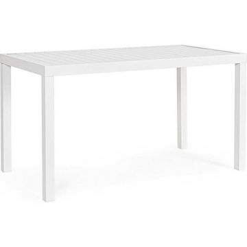 Table de jardin Hilde blanc 130x68