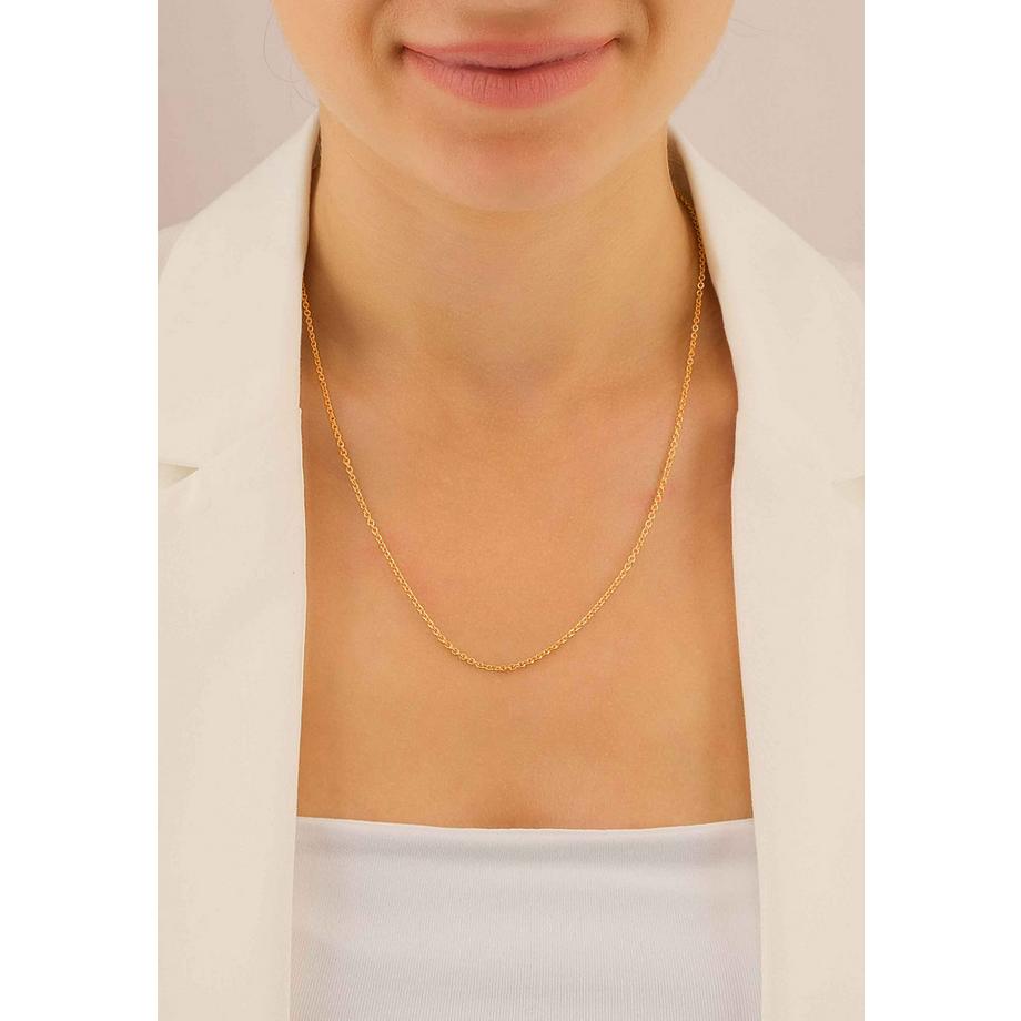 MUAU Schmuck  Collier rond forçat or rose 750, 1.9mm, 45cm 