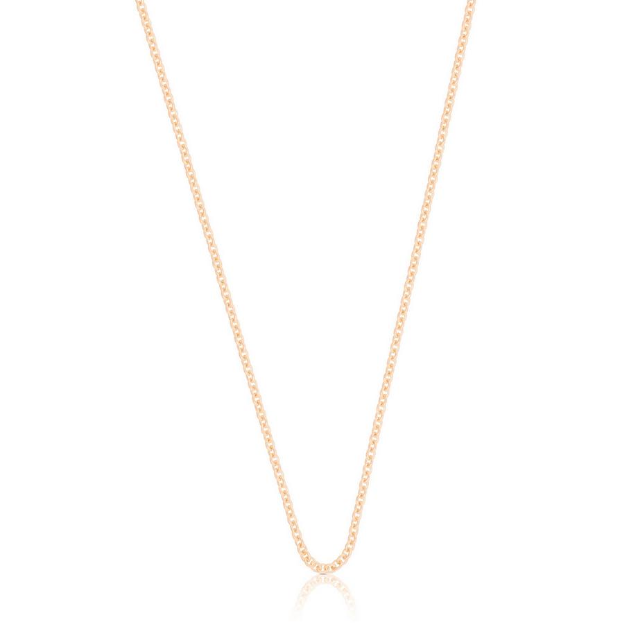 MUAU Schmuck  Collier rond forçat or rose 750, 1.9mm, 45cm 