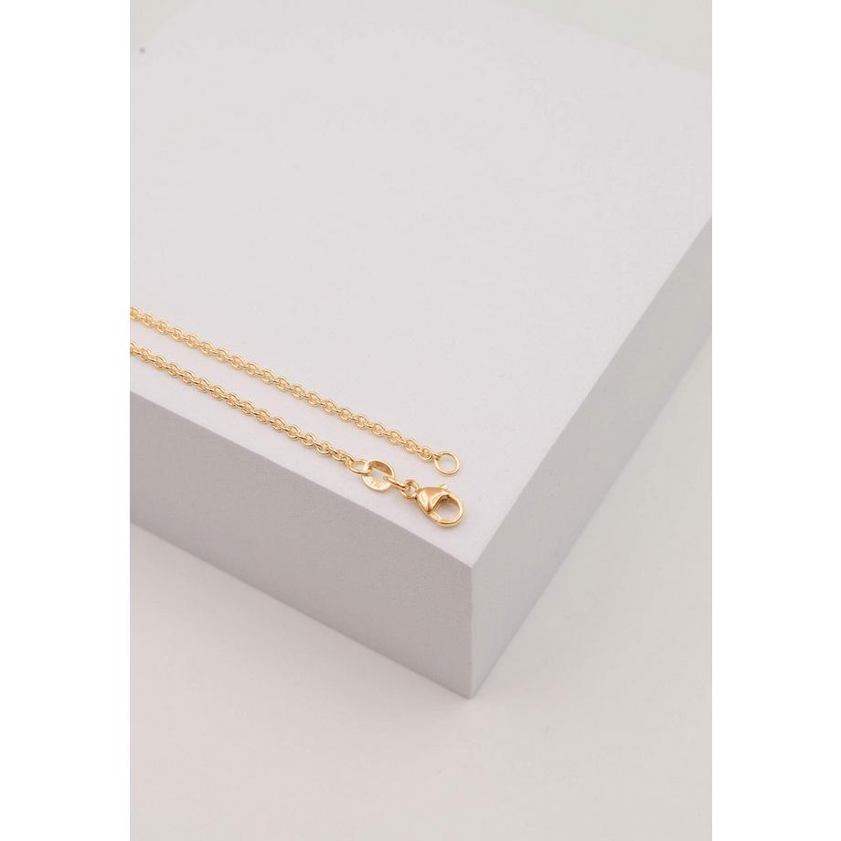 Collier rond forçat or rose 750, 1.9mm, 45cm