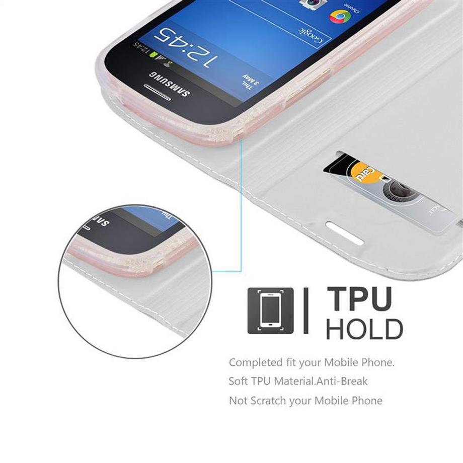 Cadorabo  Hülle für Samsung Galaxy S3 MINI Magnetverschluss, Kartenfach 