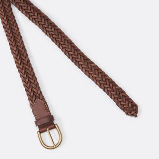 La Redoute Collections Cintura in pelle intrecciata con fibbia in metallo  