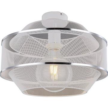 Plafonnier Vigatto métal blanc 1xE27 35x35x26