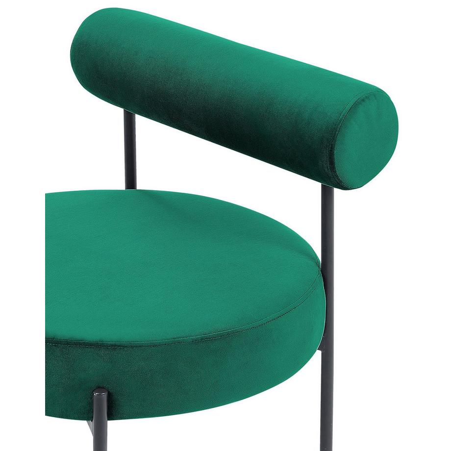 Beliani Fauteuil en Velours Rétro ALPHA  