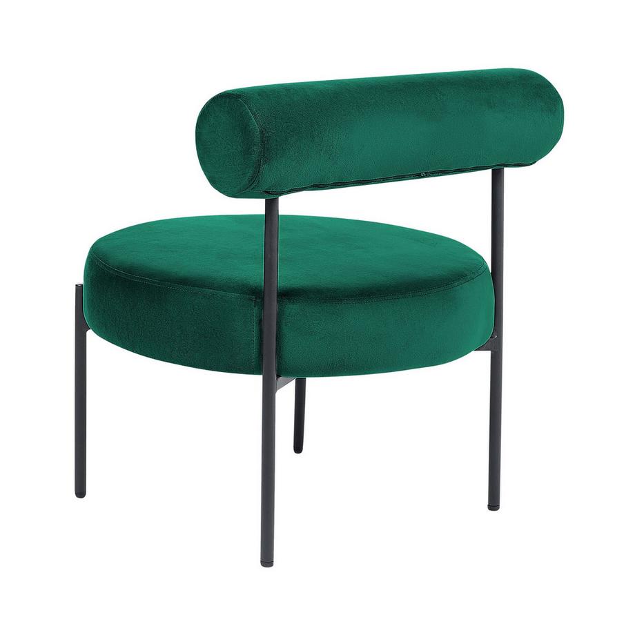 Beliani Fauteuil en Velours Rétro ALPHA  