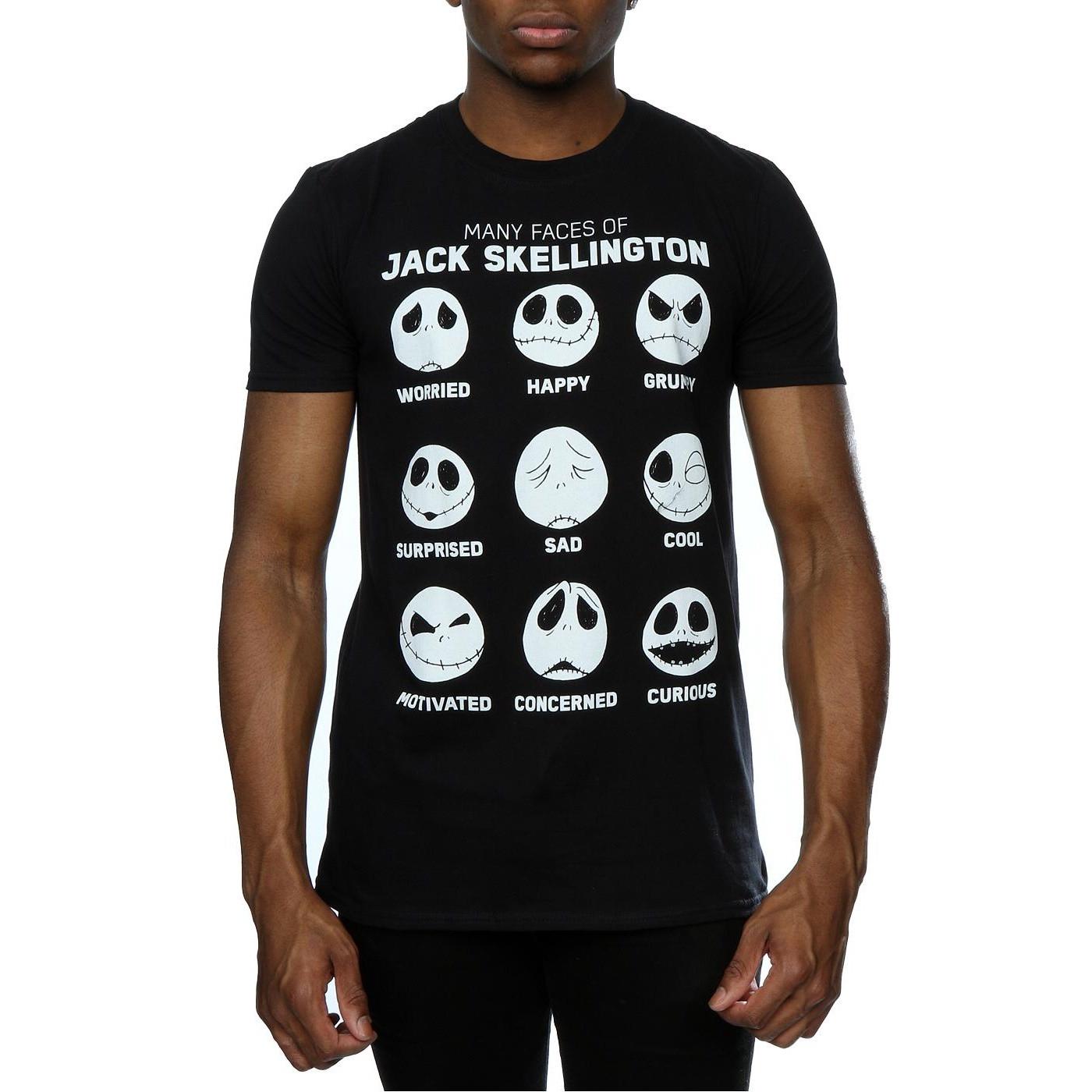 Disney  Nightmare Before Christmas Many Faces Of Jack TShirt 