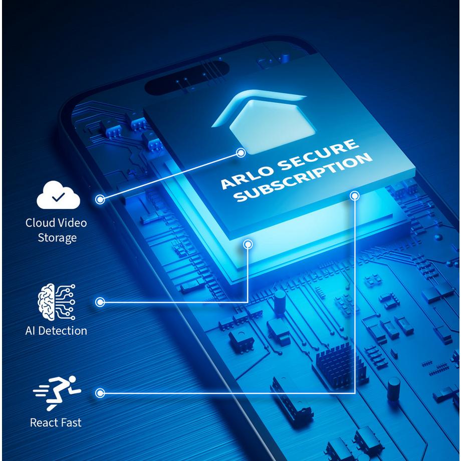 Arlo  GEN5 WIRE-FREE 4-CAM KIT BLK 3-MONTH SMART (3840 x 2160 Pixels) 