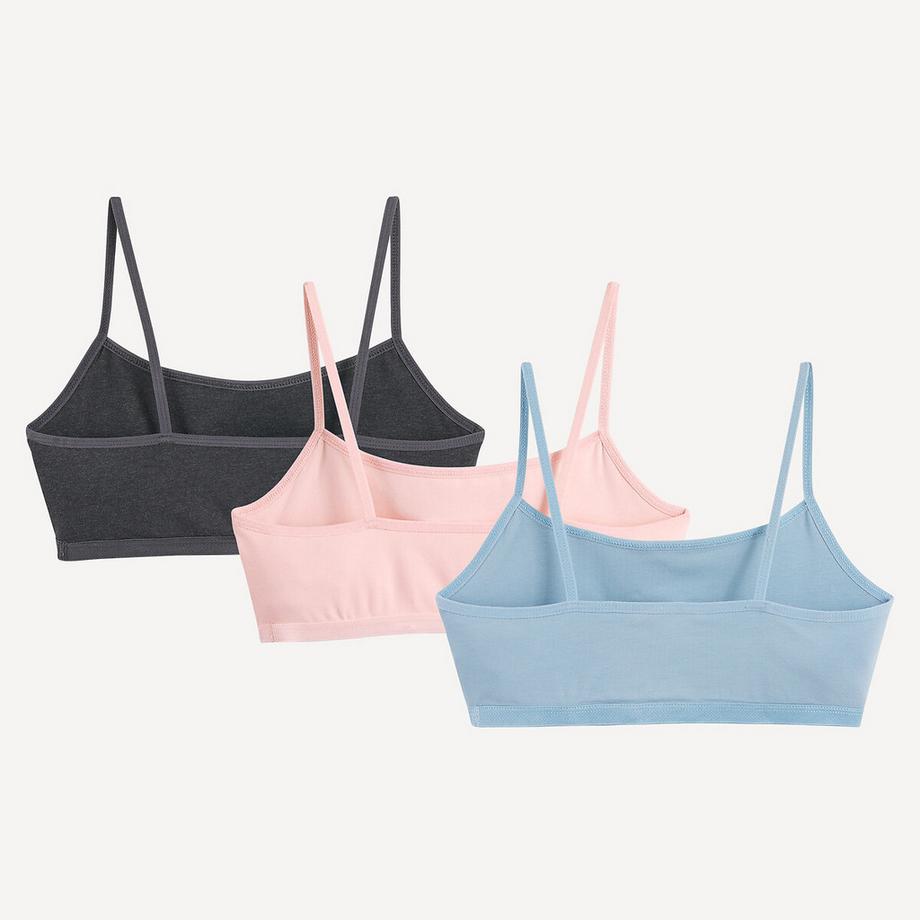 La Redoute Collections  Lot de 3 brassières en coton 