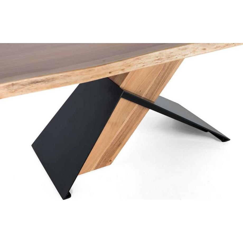 mutoni Table de salle à manger Line en acacia naturel 200  