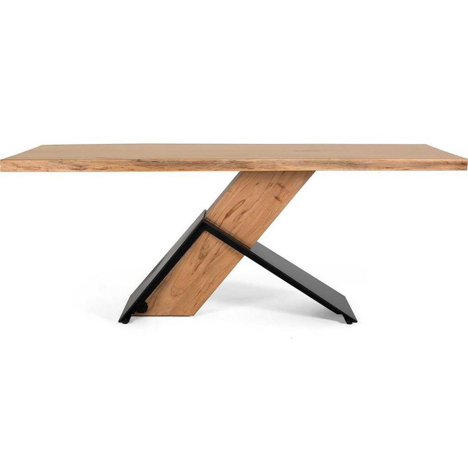 mutoni Table de salle à manger Line en acacia naturel 200  