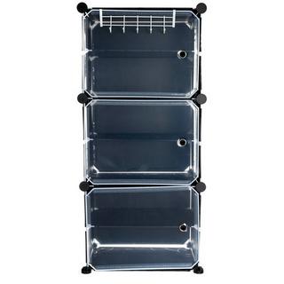 Iso Trade Meuble à chaussures Iso Trade 44,5 x 93 x 30 cm noir  