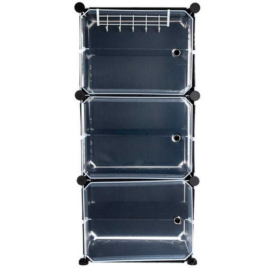 Iso Trade Scarpiera Iso Trade 44,5 x 93 x 30 cm nera  