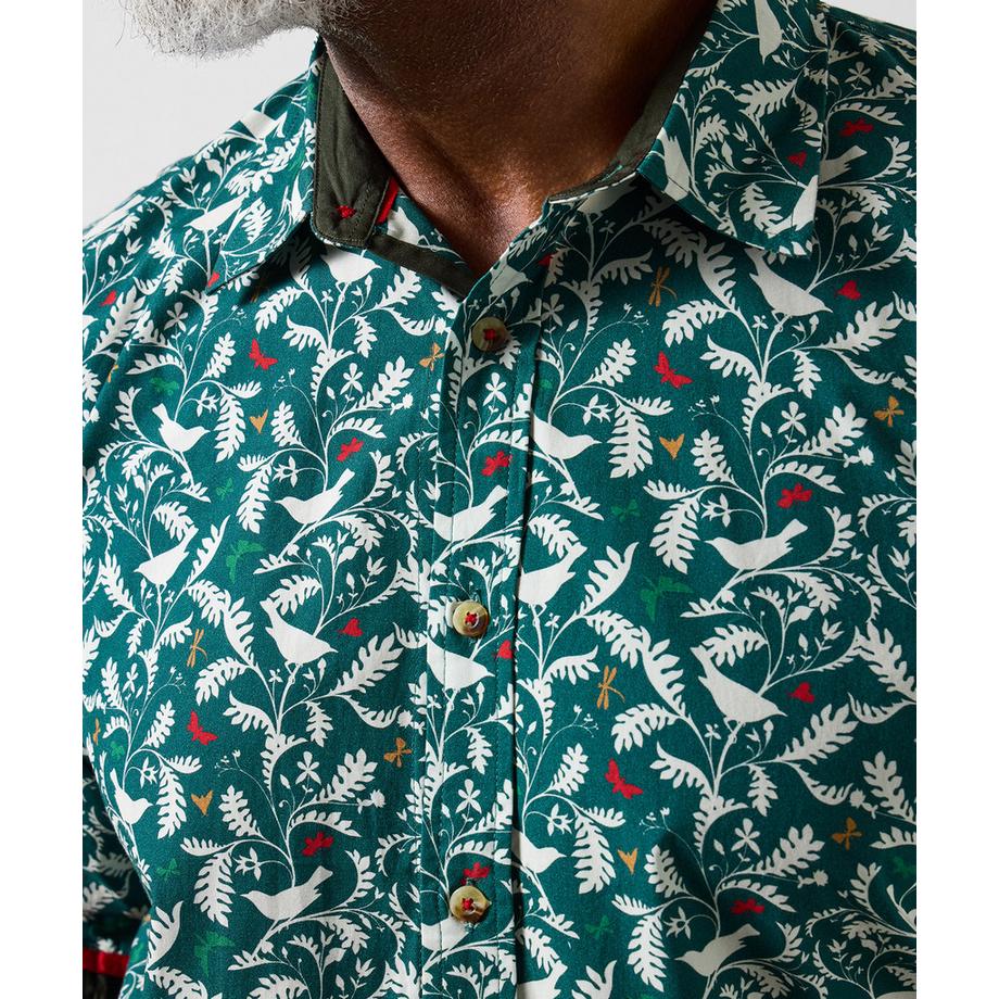 Joe Browns Camicia Maniche Lunghe Motivo Uccelli  