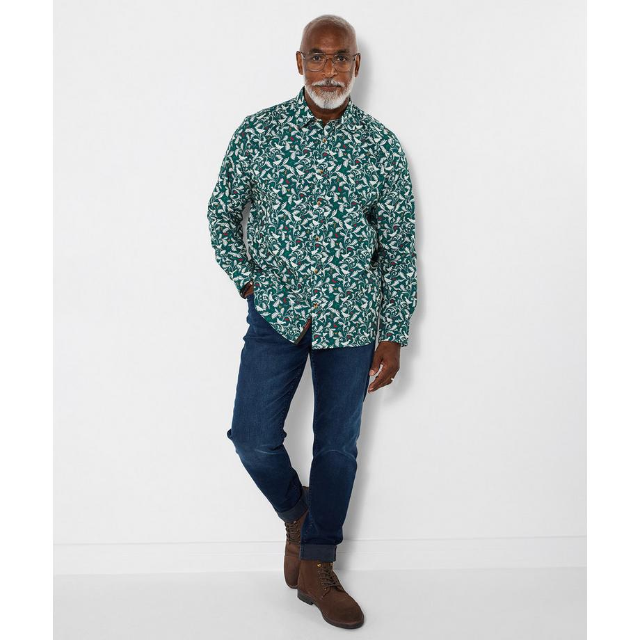 Joe Browns Camicia Maniche Lunghe Motivo Uccelli  