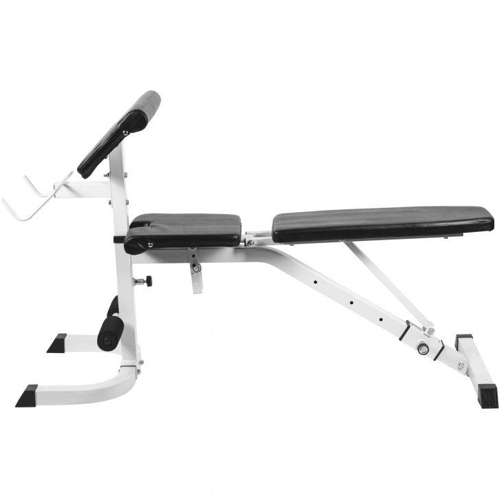 Image of Hantelbank Mit Curlpult Unisex Weiss ONE SIZE