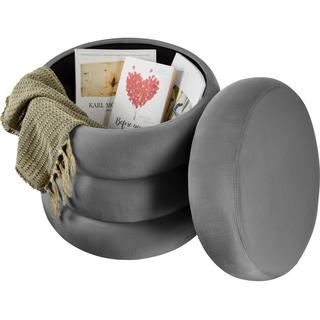 Tectake Tabouret ALTU rembourré avec rangement  