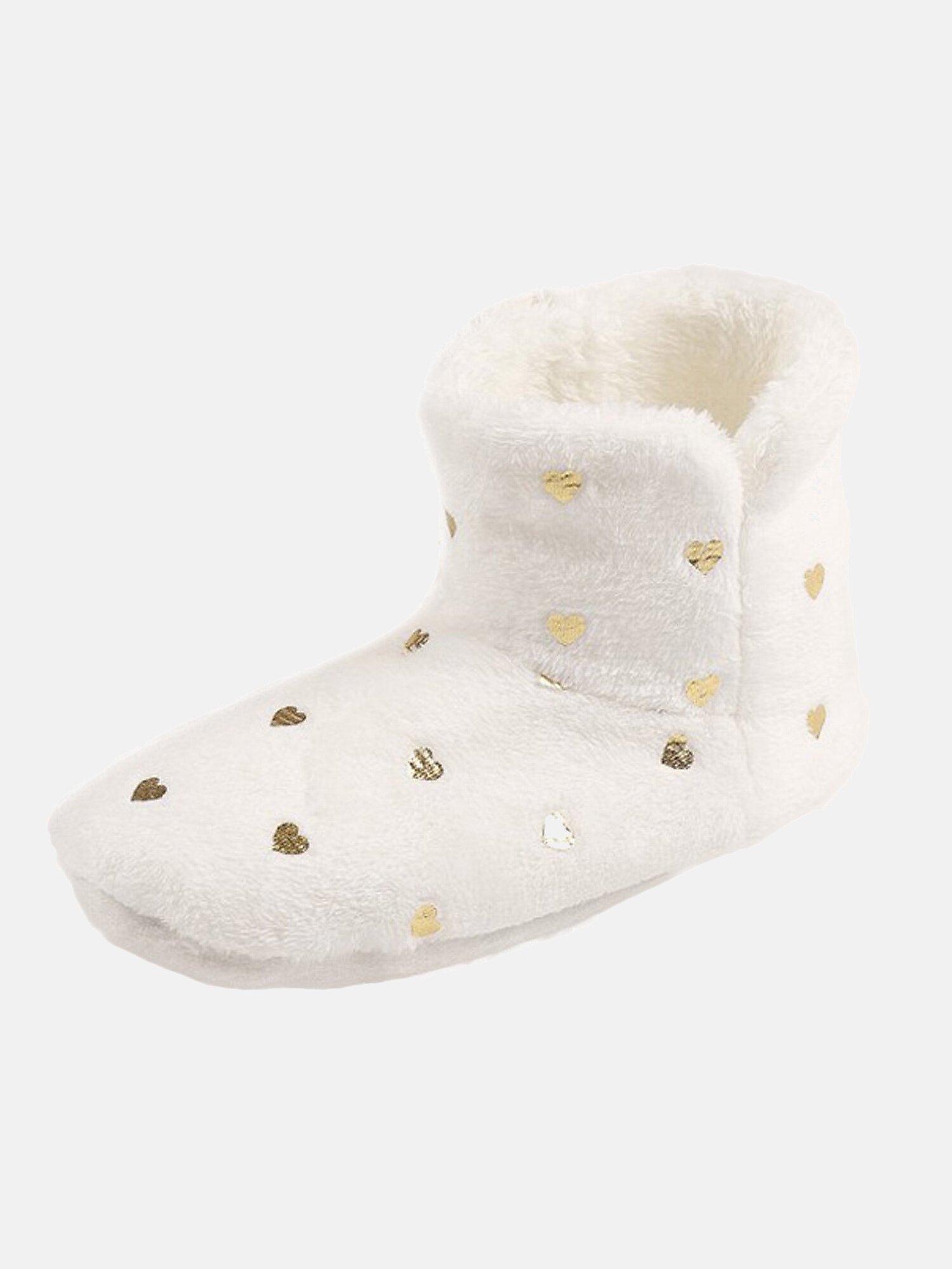 Image of Hausschuhe Stiefel Gold Elfenbein Damen Elfenbein S