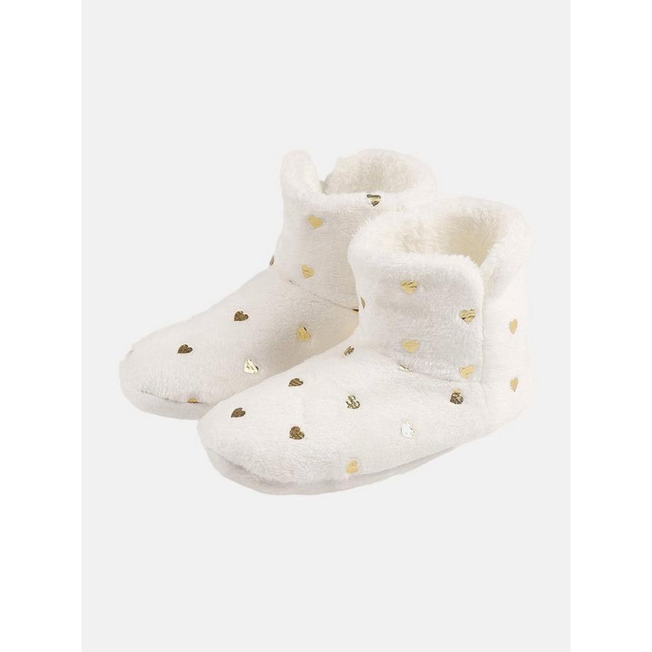Admas Chaussons Boots Gold Ivoire  