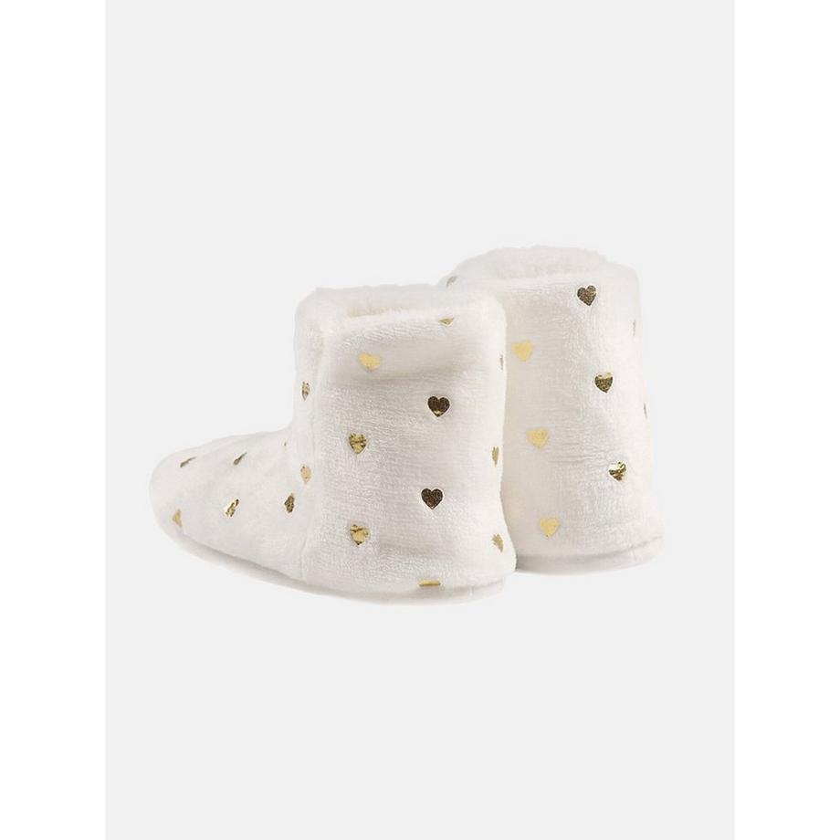 Admas Chaussons Boots Gold Ivoire  