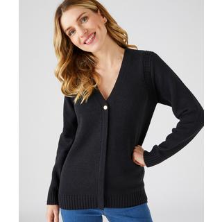 Damart  Gilet boutonné maille jersey réchauffée de laine. 