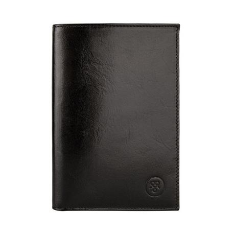 Maxwell Scott  Le Pianillo RFID Grand portefeuille vertical en cuir anti RFID 