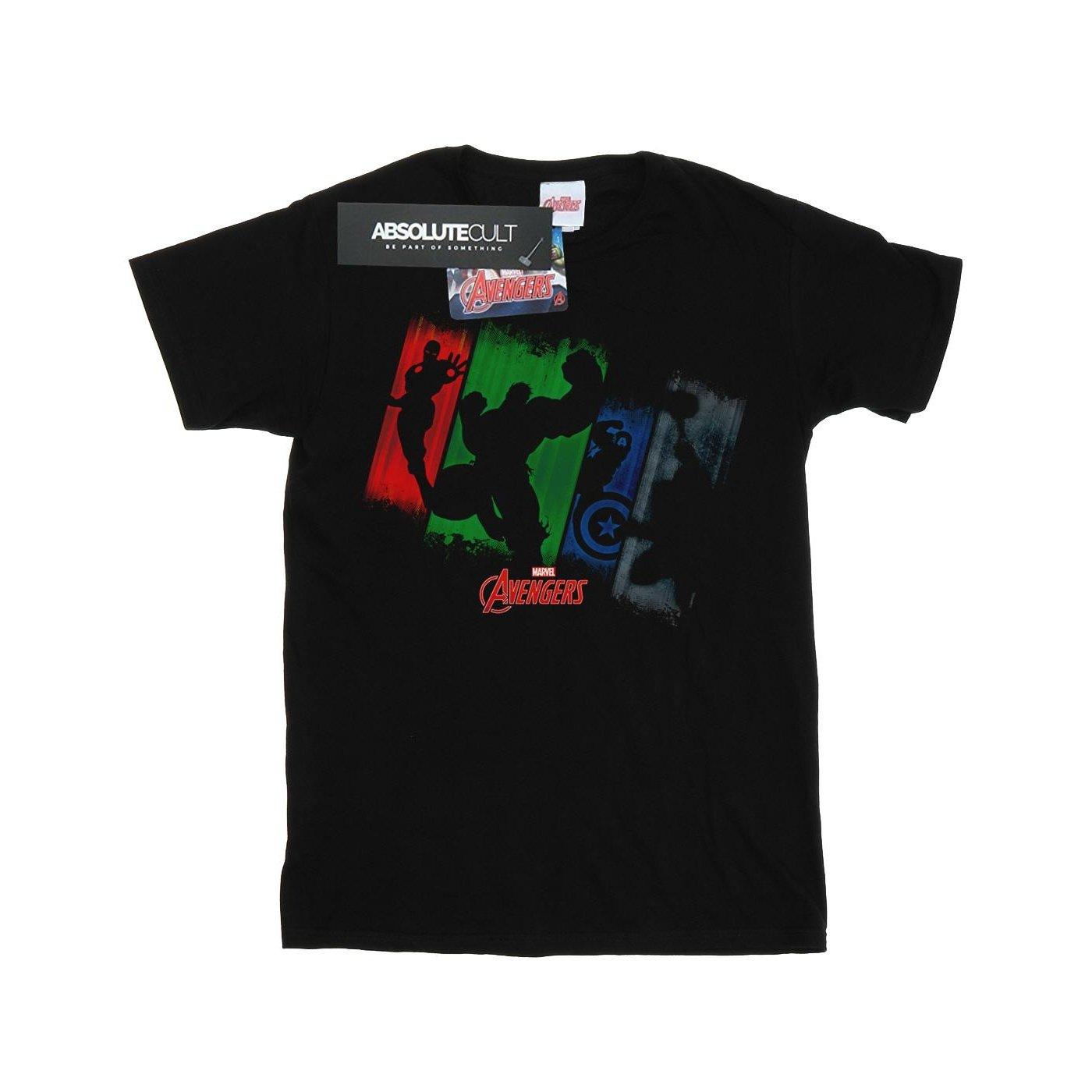 Image of Avengers Team Punch Out Tshirt Herren Schwarz 3XL