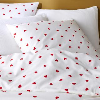 La Redoute Intérieurs Scacco Set Copripiumino con Cuori  